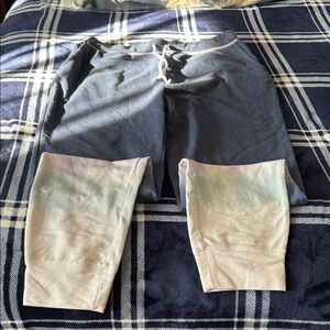 BEACH LUNCH LOUNGE  COLLECTION woman Blue and Cream Jogger size small